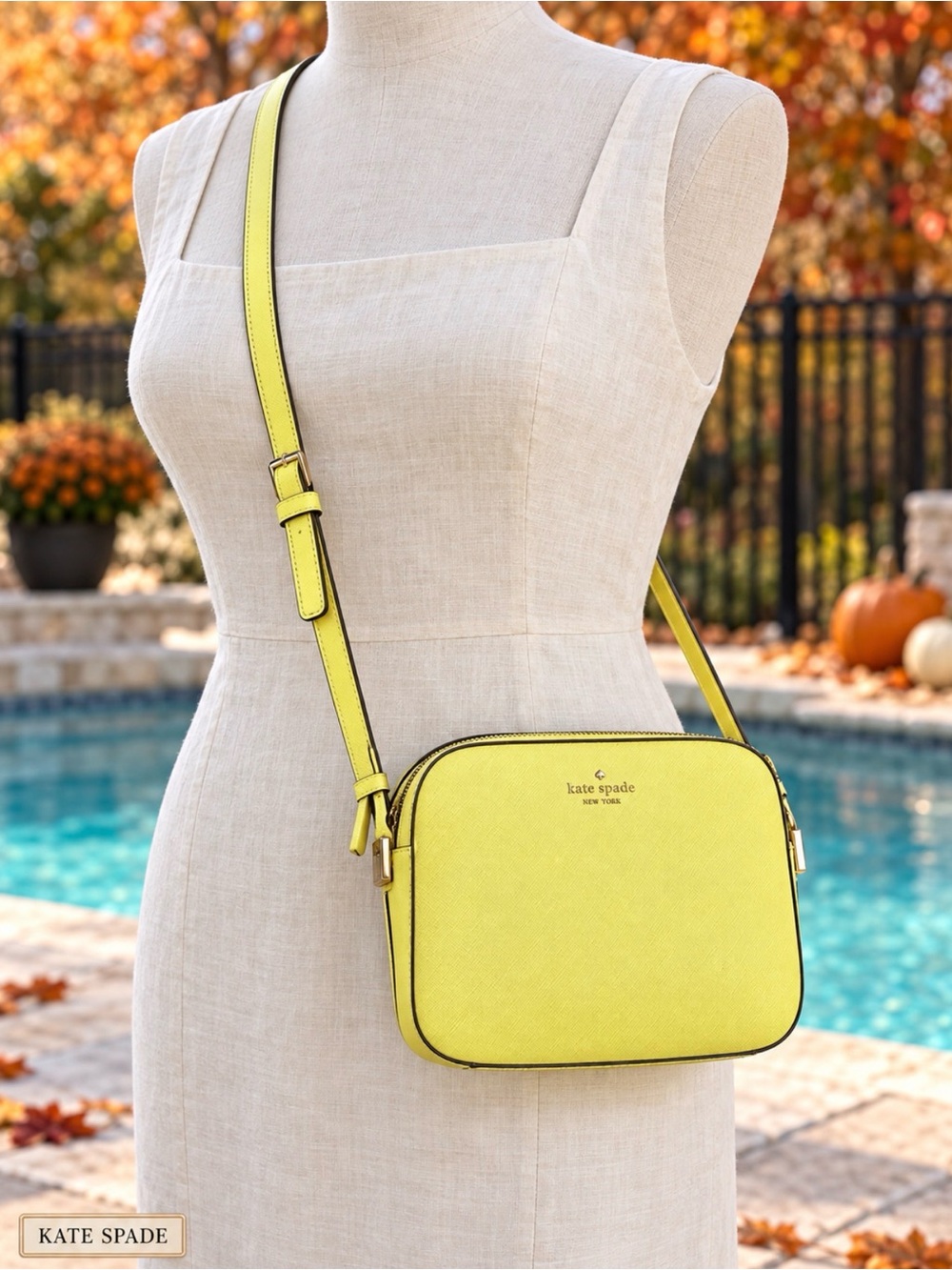 kate spade bright yellow crossbody bag